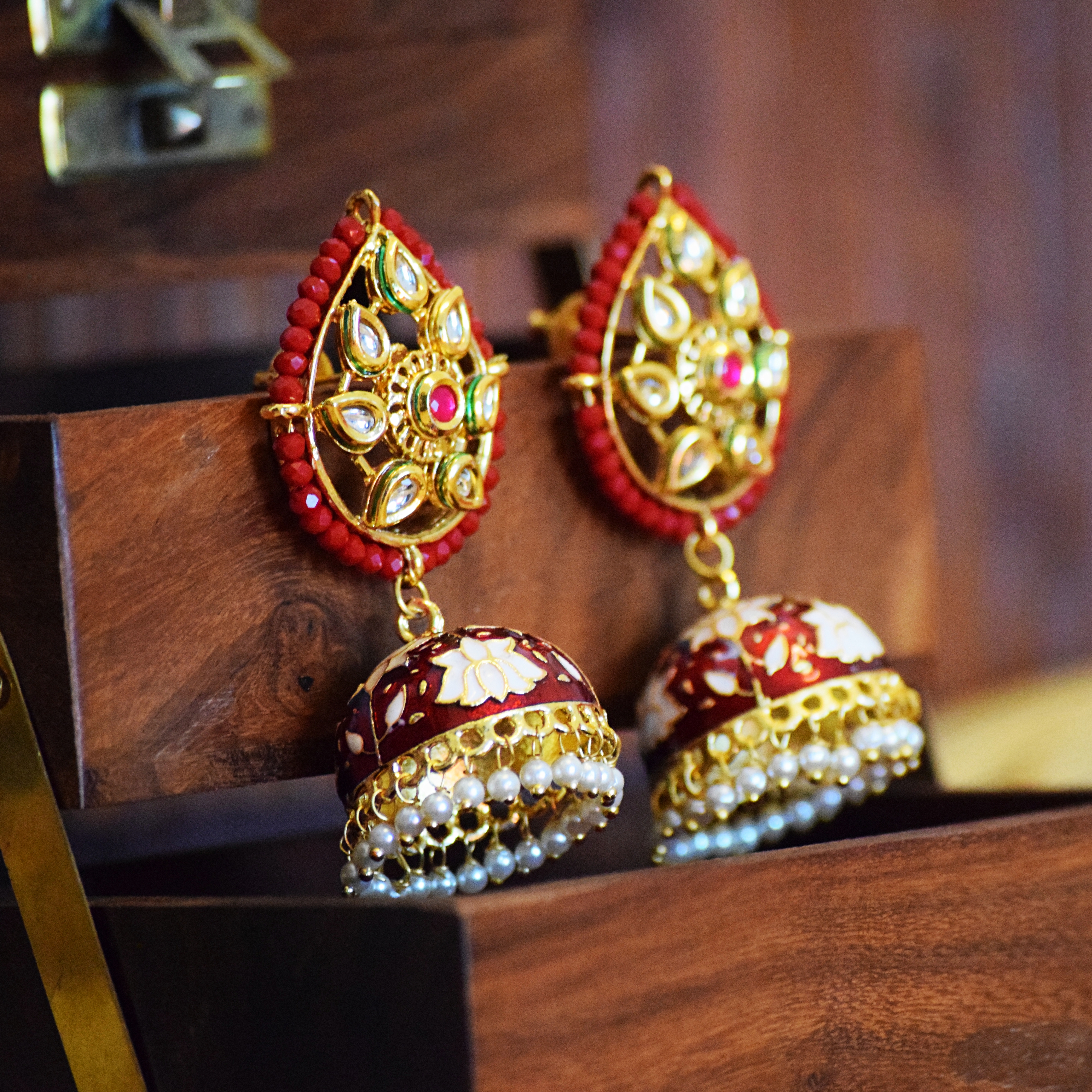 Leaf Style Jhumki