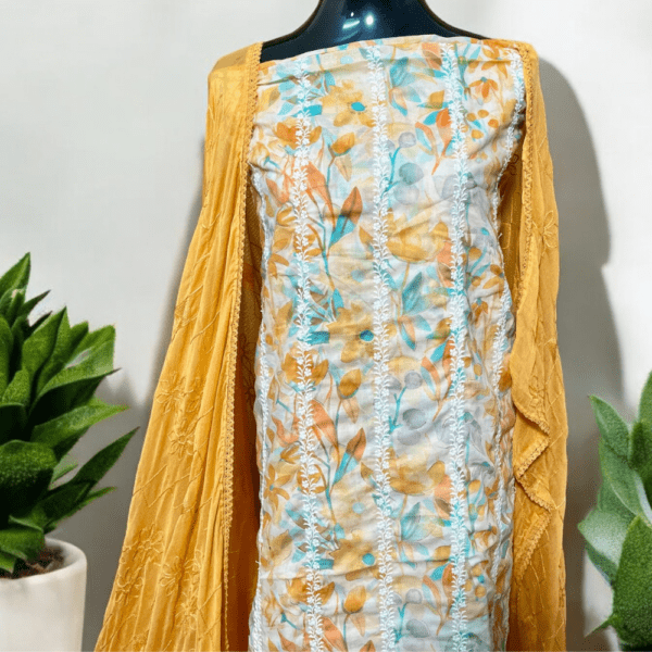 Pure Cotton Chikankari Suits