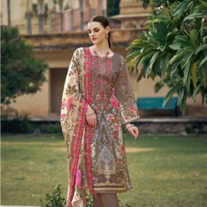 Pure Cotton Digital Print with Embroidery Suits